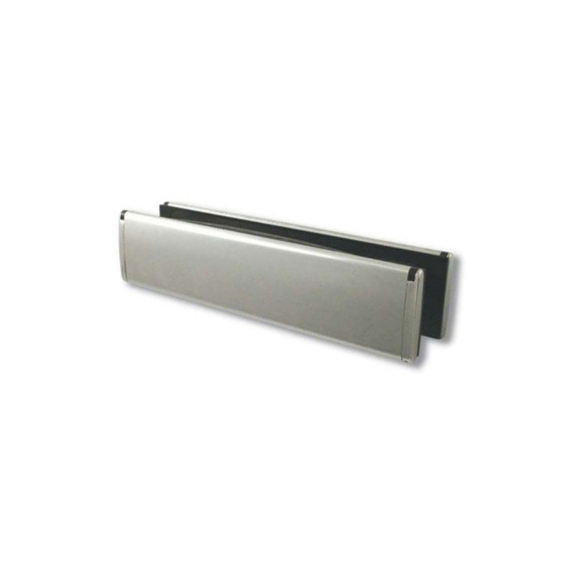 UNICORN L/PLATE 20MM-40MM SATIN SILVER/BLACK ENDS