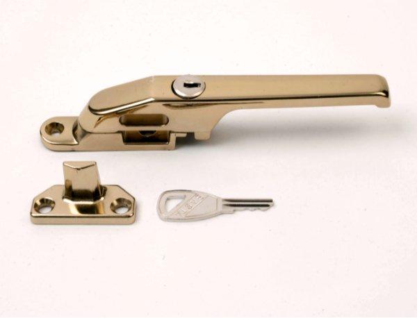 TIMBER CASEMENT WINDOW HANDLE BRASS