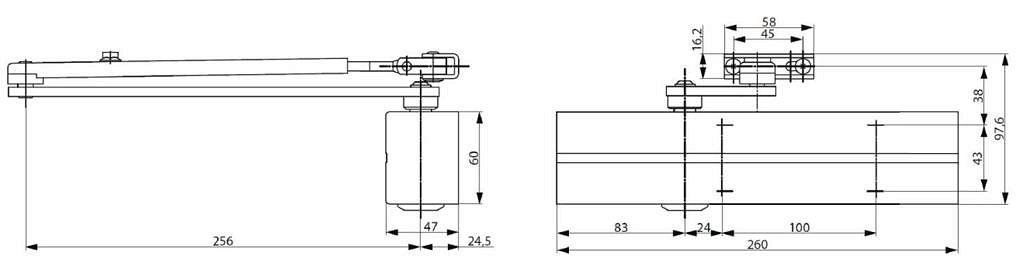 DC300 - Rack & Pinion Door Closer