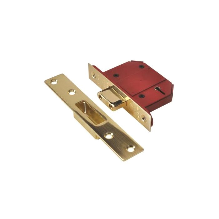 PROFESSIONAL BS 5 LEVER DEADLOCK BRASS, Y2100S-PL-2.5