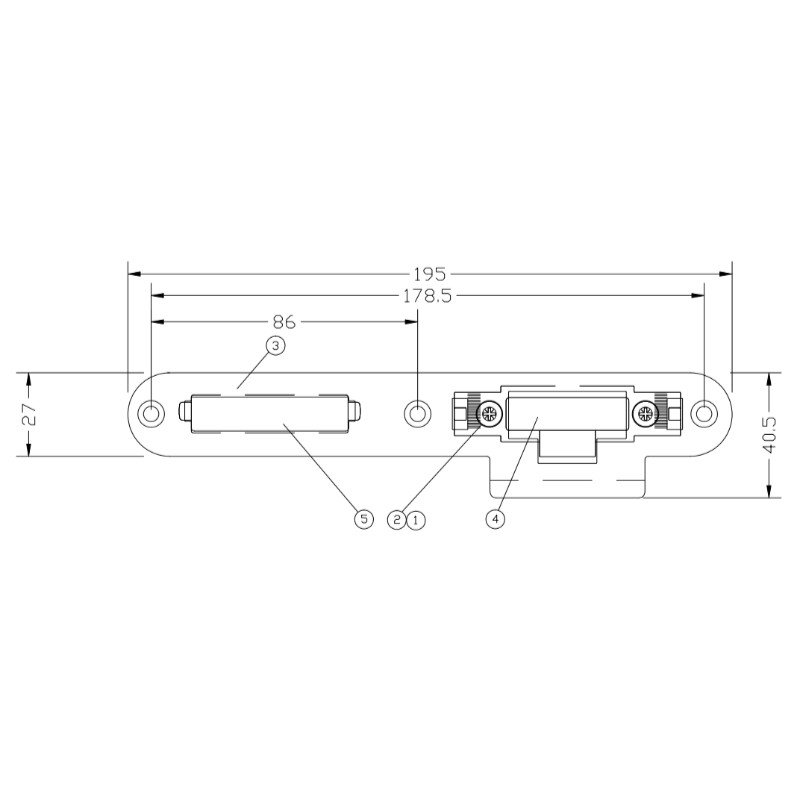 CENTRE LATCH KEEP LEFT HAND FOR MANTIS 3
