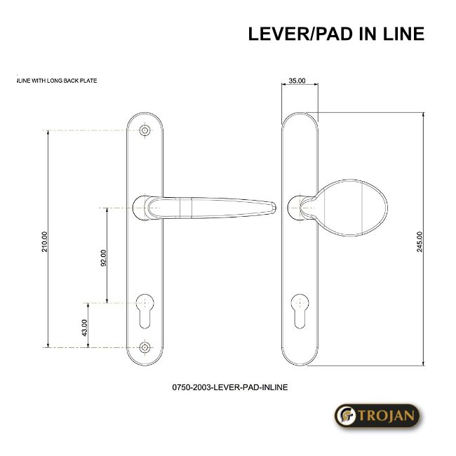 SPARTA DH UPVC LP INLINE GOLD